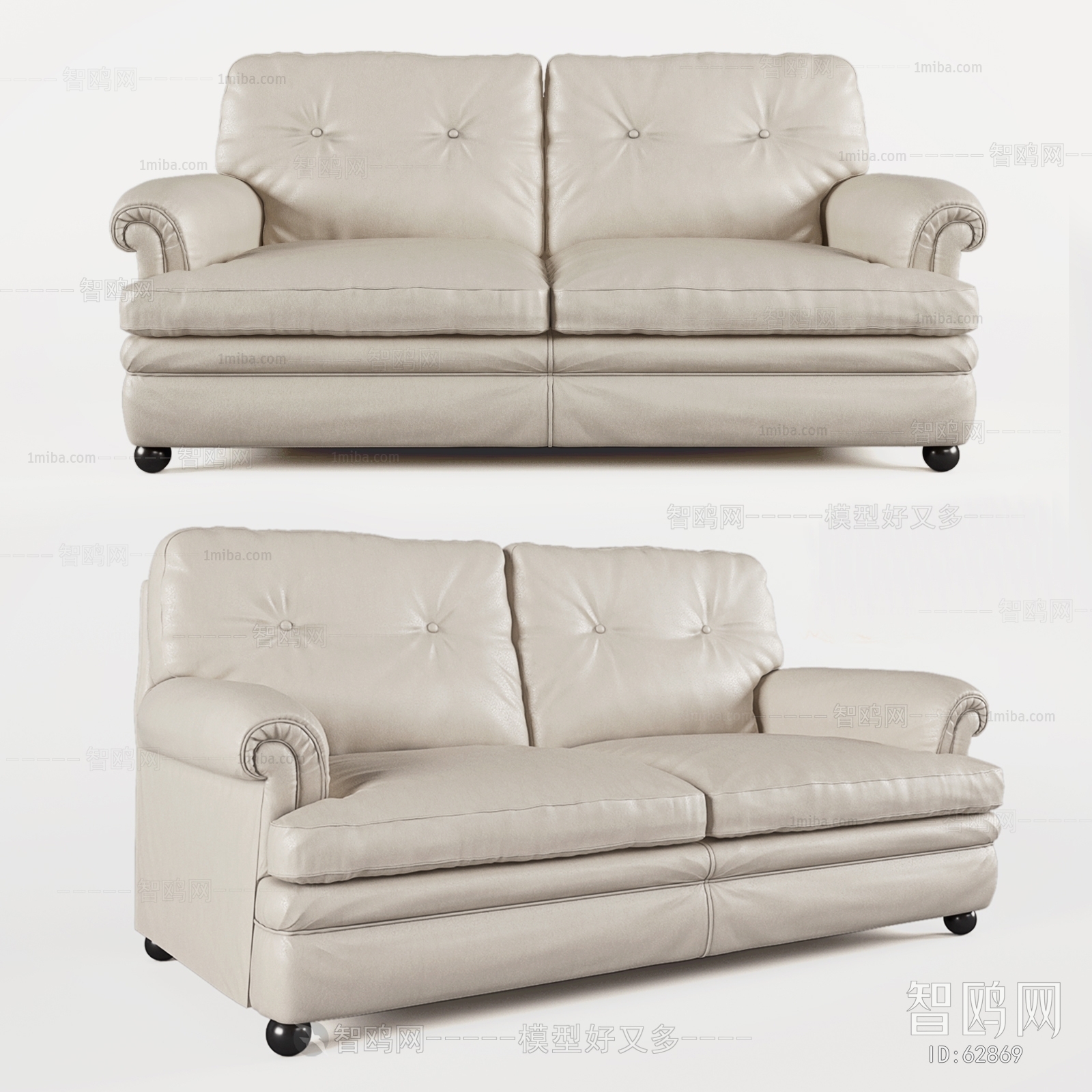 Simple European Style A Sofa For Two