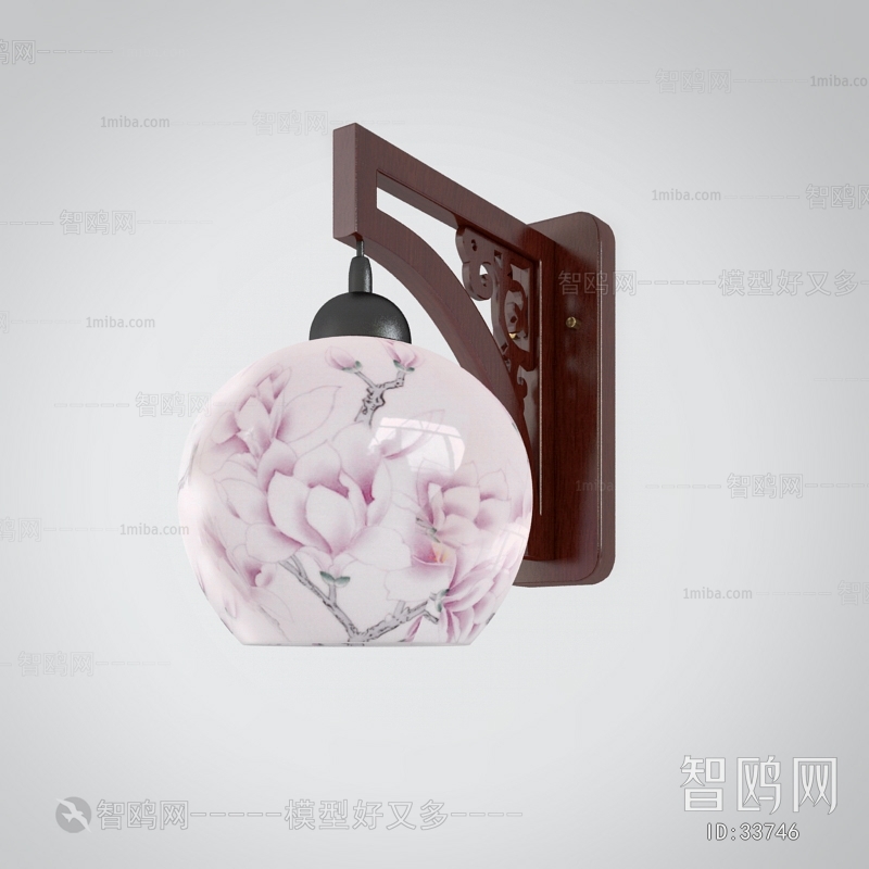 New Chinese Style Wall Lamp