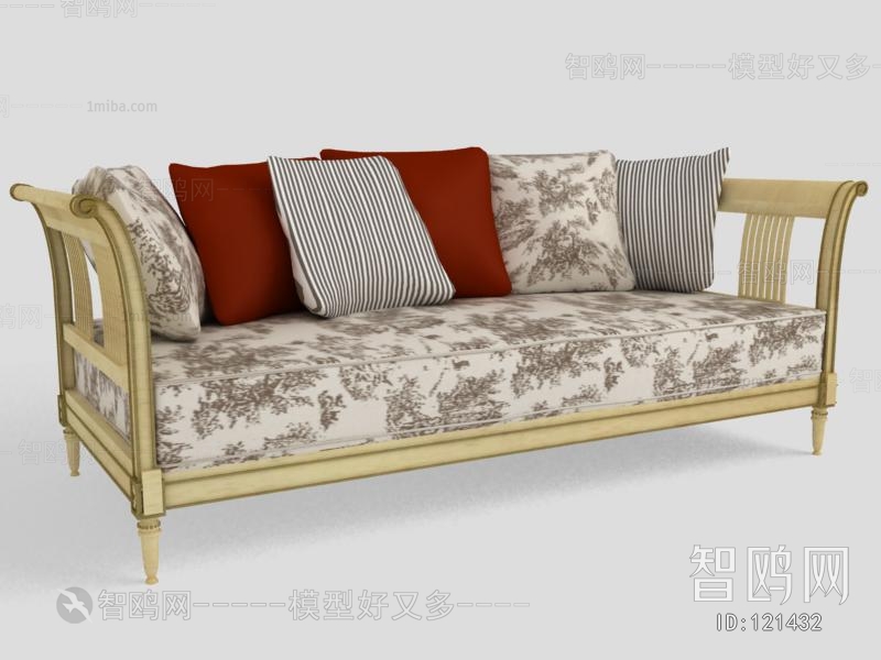 European Style Three-seat Sofa