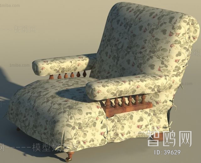 Idyllic Style Single Sofa