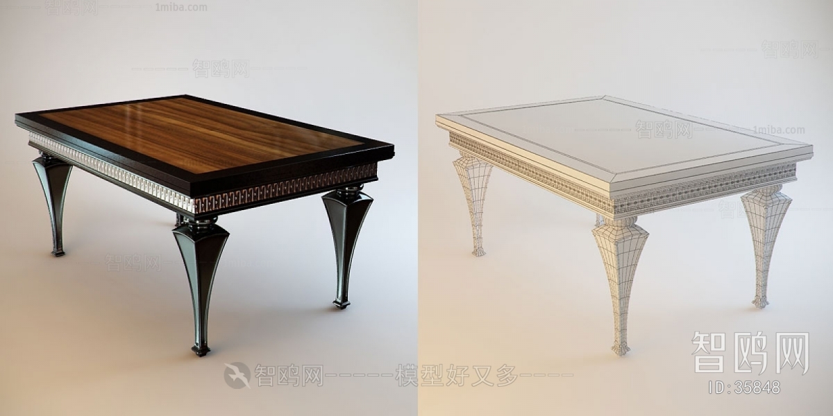 Simple European Style New Classical Style Coffee Table
