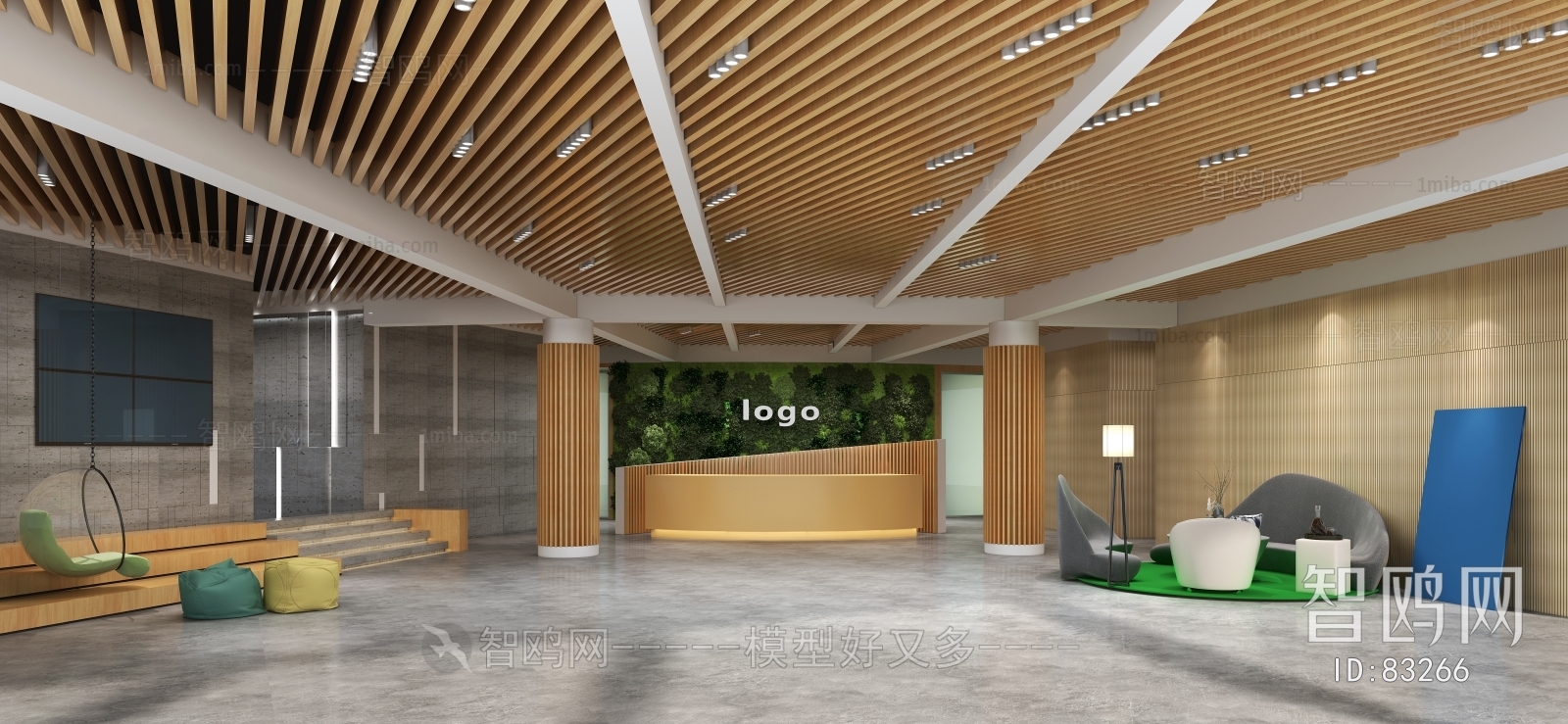 Modern Office Reception Desk