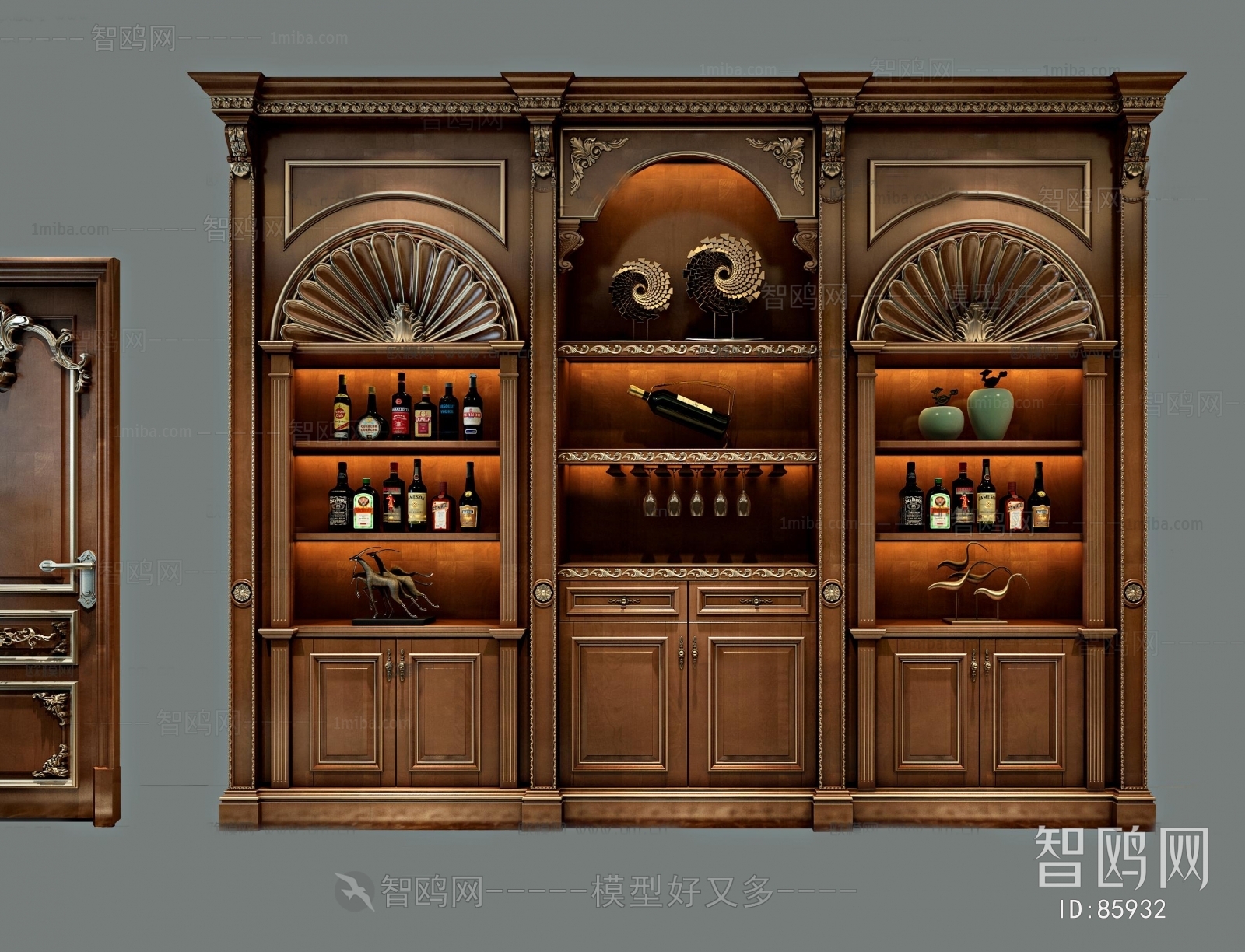 French Style Wine Cabinet