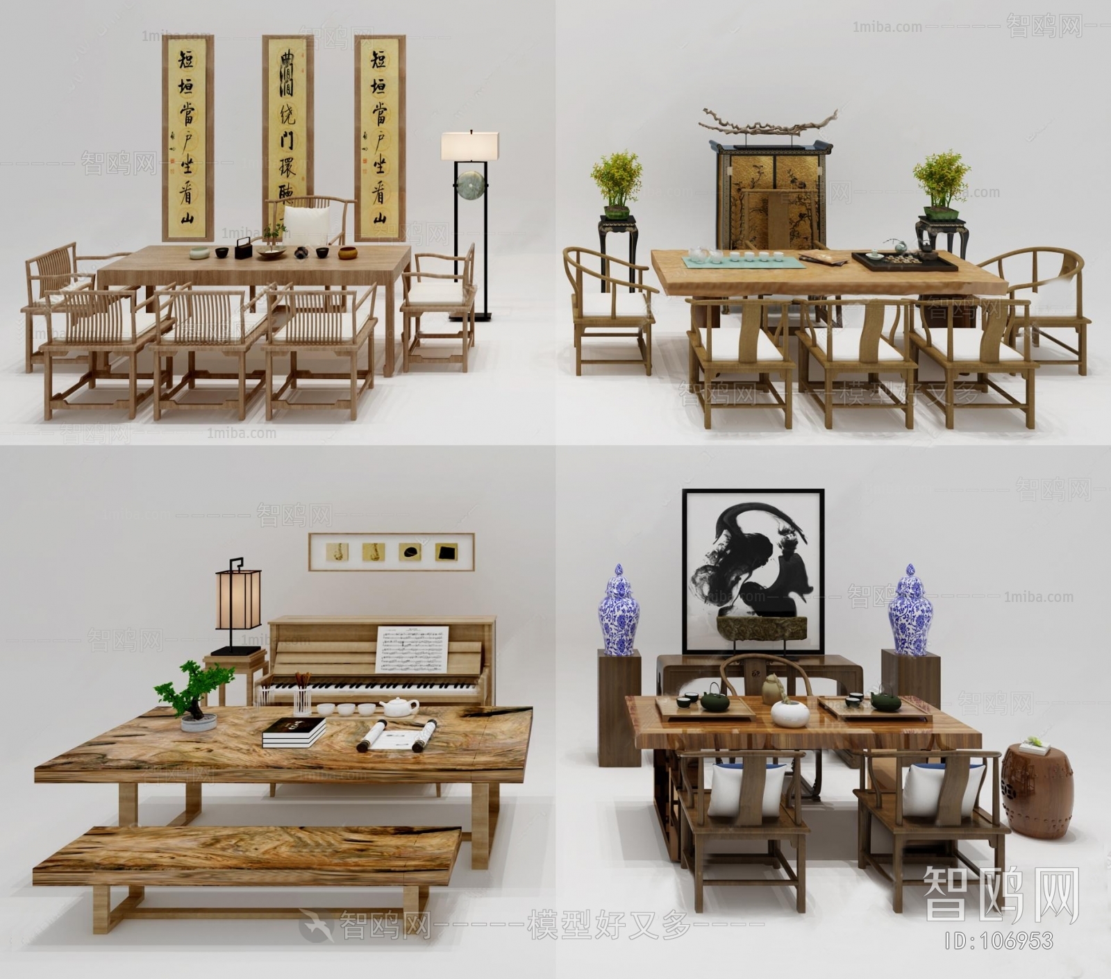 New Chinese Style Tea Tables And Chairs