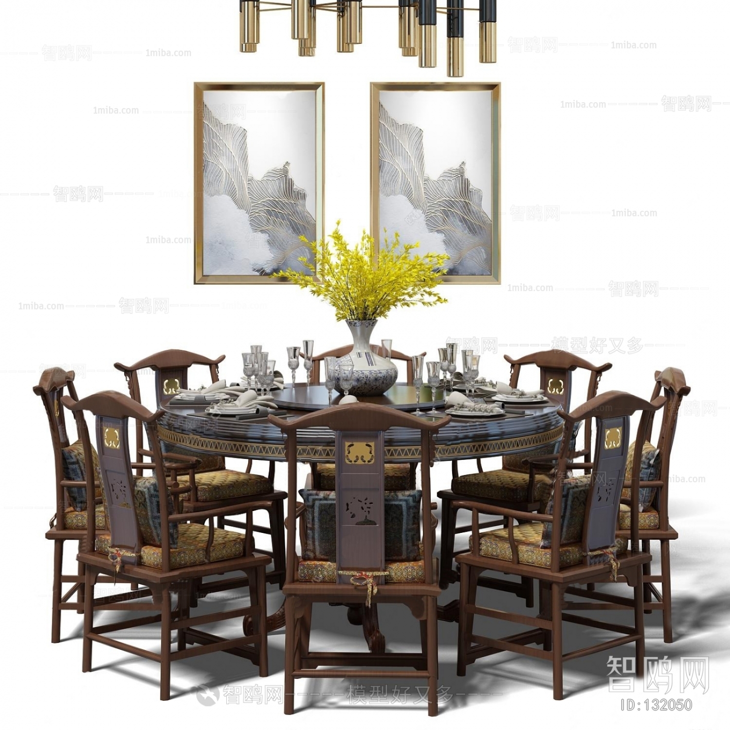 New Chinese Style Dining Table And Chairs