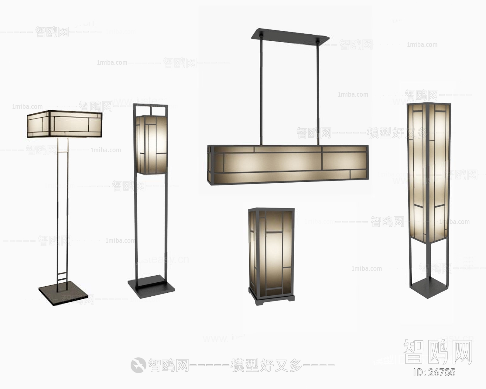 New Chinese Style Floor Lamp