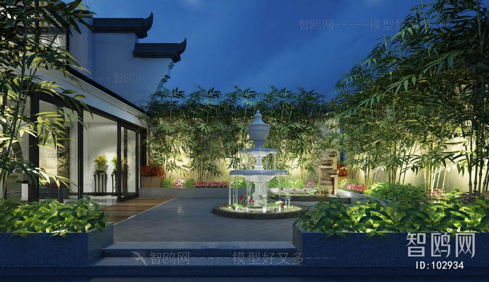 New Chinese Style Courtyard/landscape