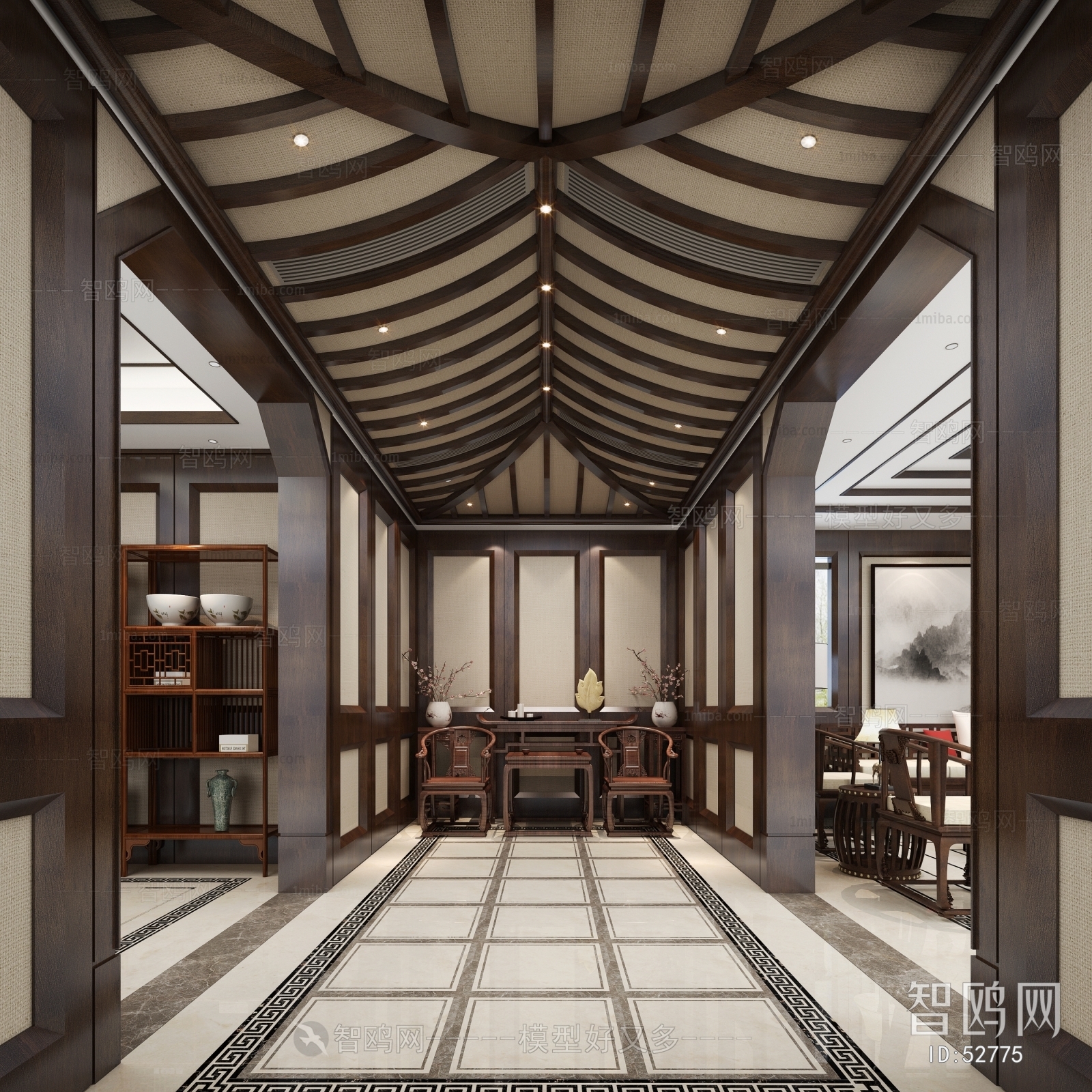 New Chinese Style Hallway