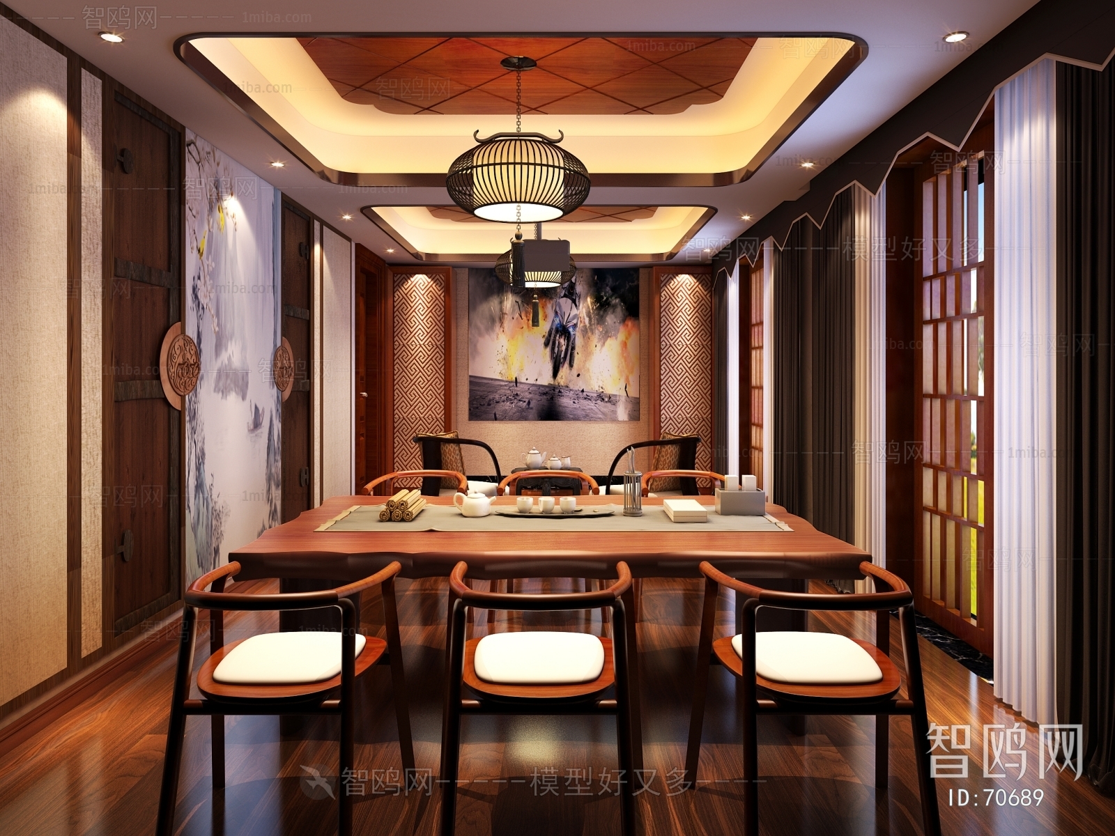 New Chinese Style Dining Room