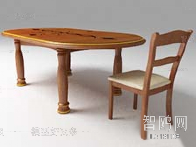 European Style Dining Table And Chairs