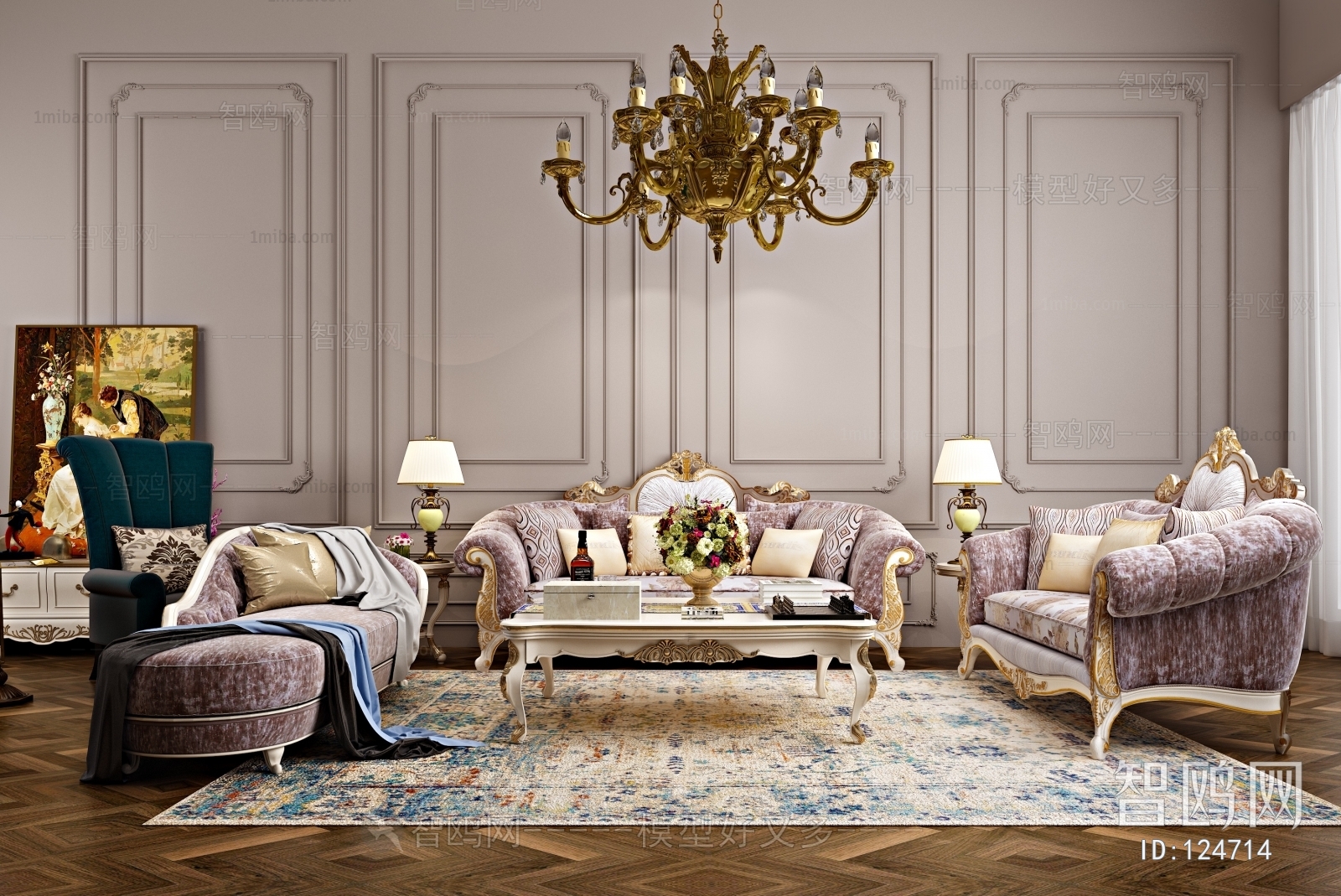 European Style Sofa Combination