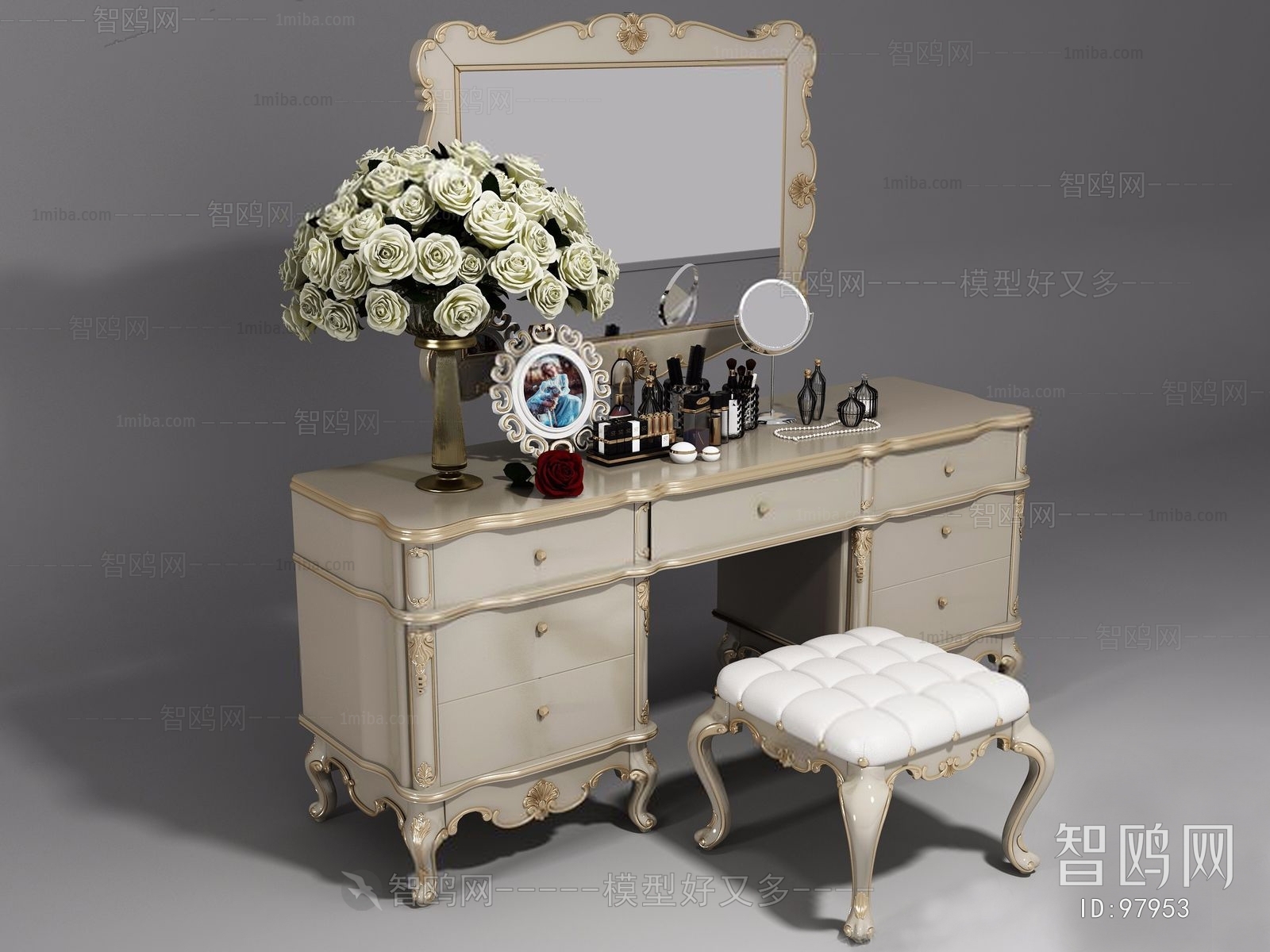 European Style Classical Style Dresser