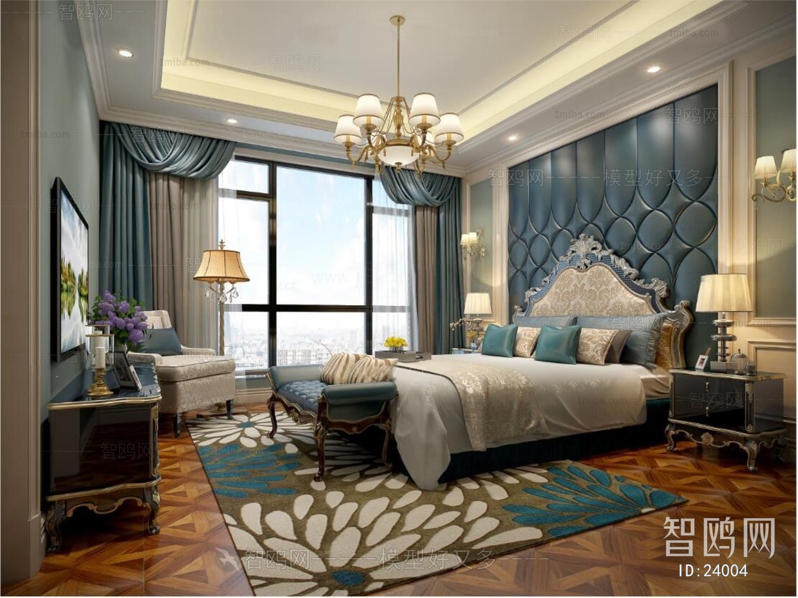 European Style New Classical Style Bedroom