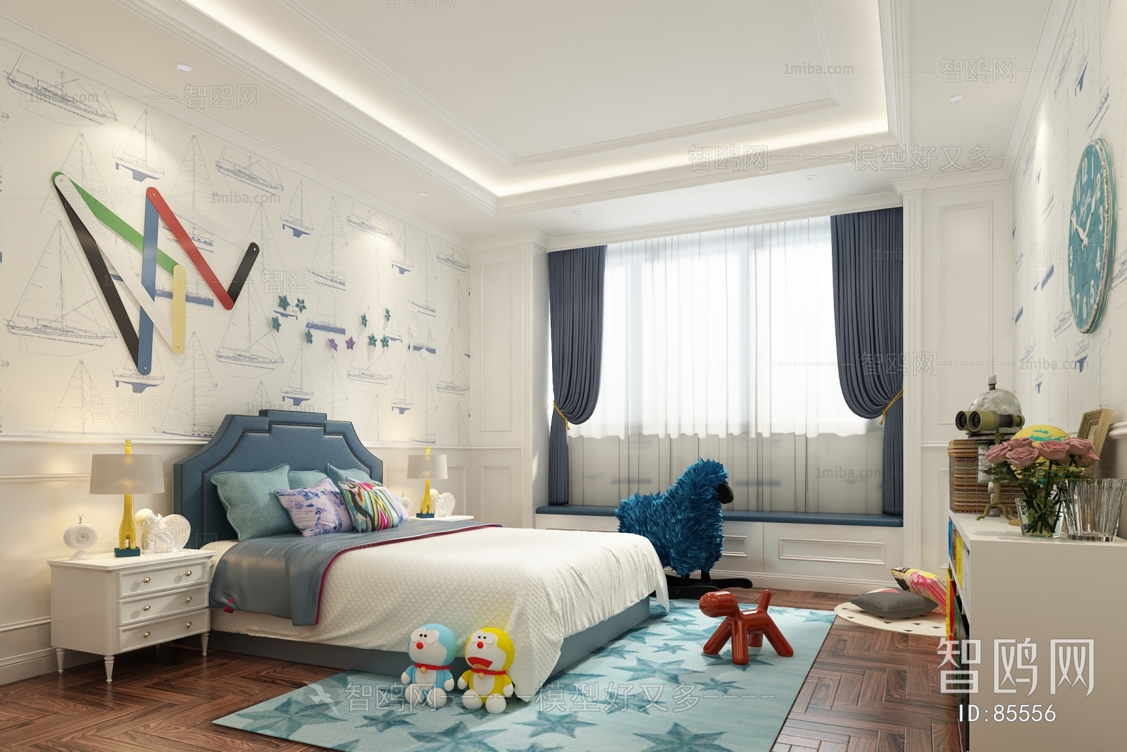 Simple European Style Children's Room