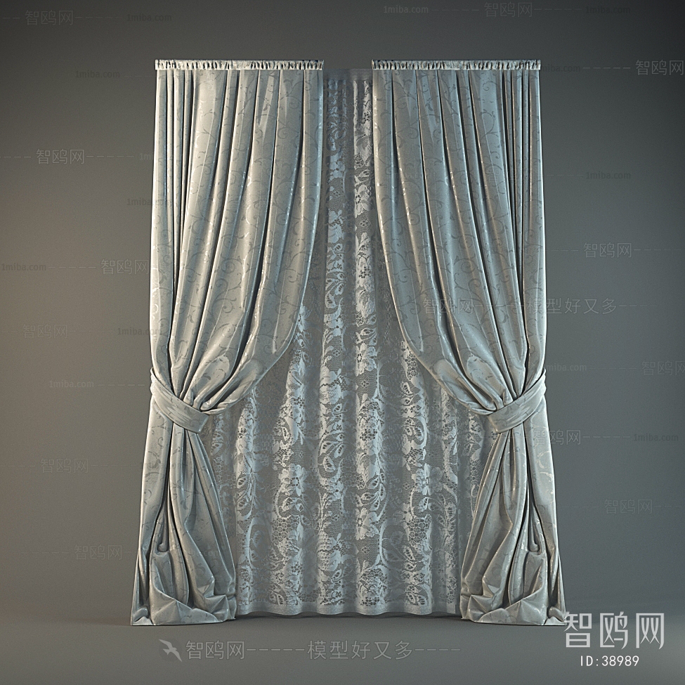 美式现代窗帘