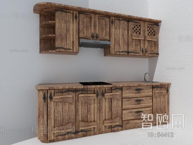 American Style Country Style Kitchen Cabinet