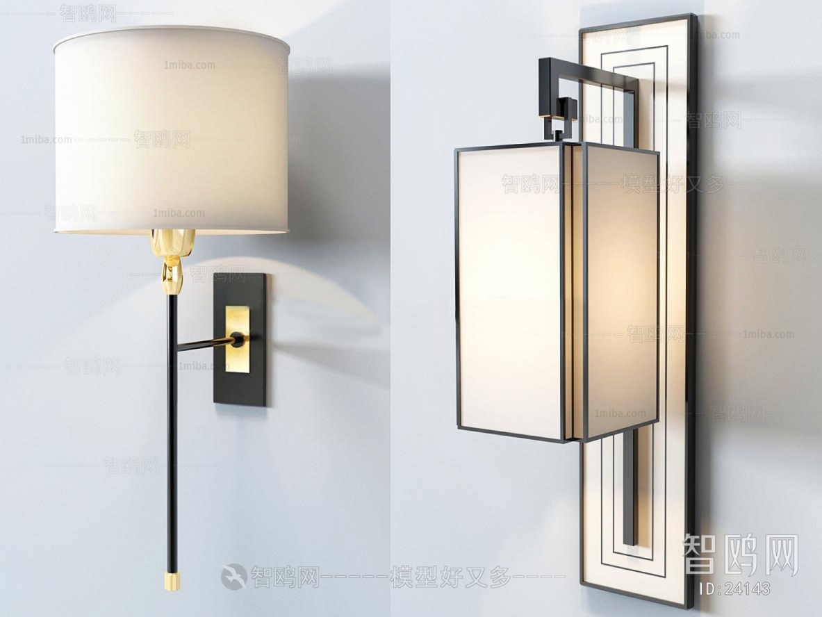 New Chinese Style Wall Lamp