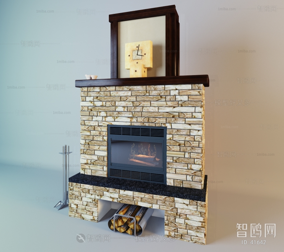 Idyllic Style Country Style Fireplace
