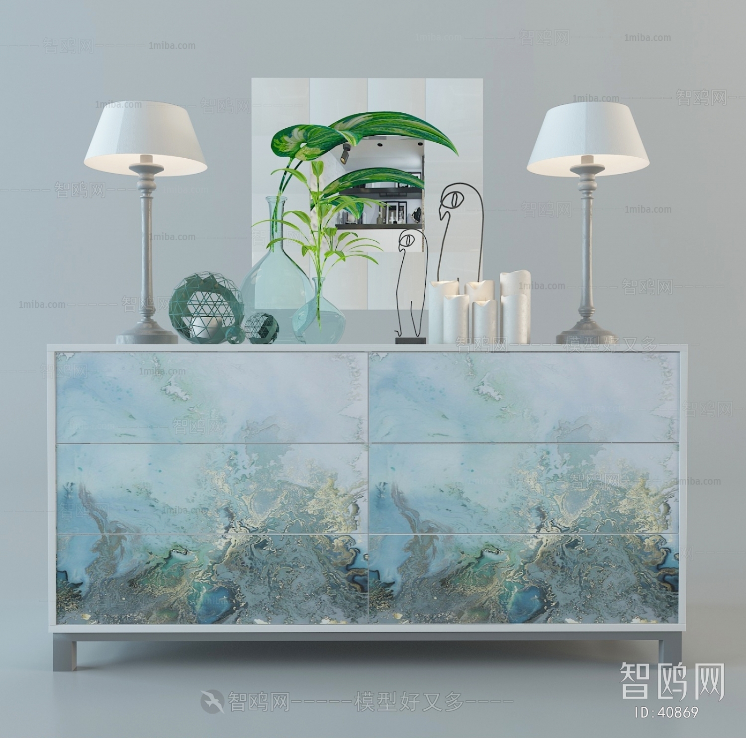 Idyllic Style Side Cabinet/Entrance Cabinet