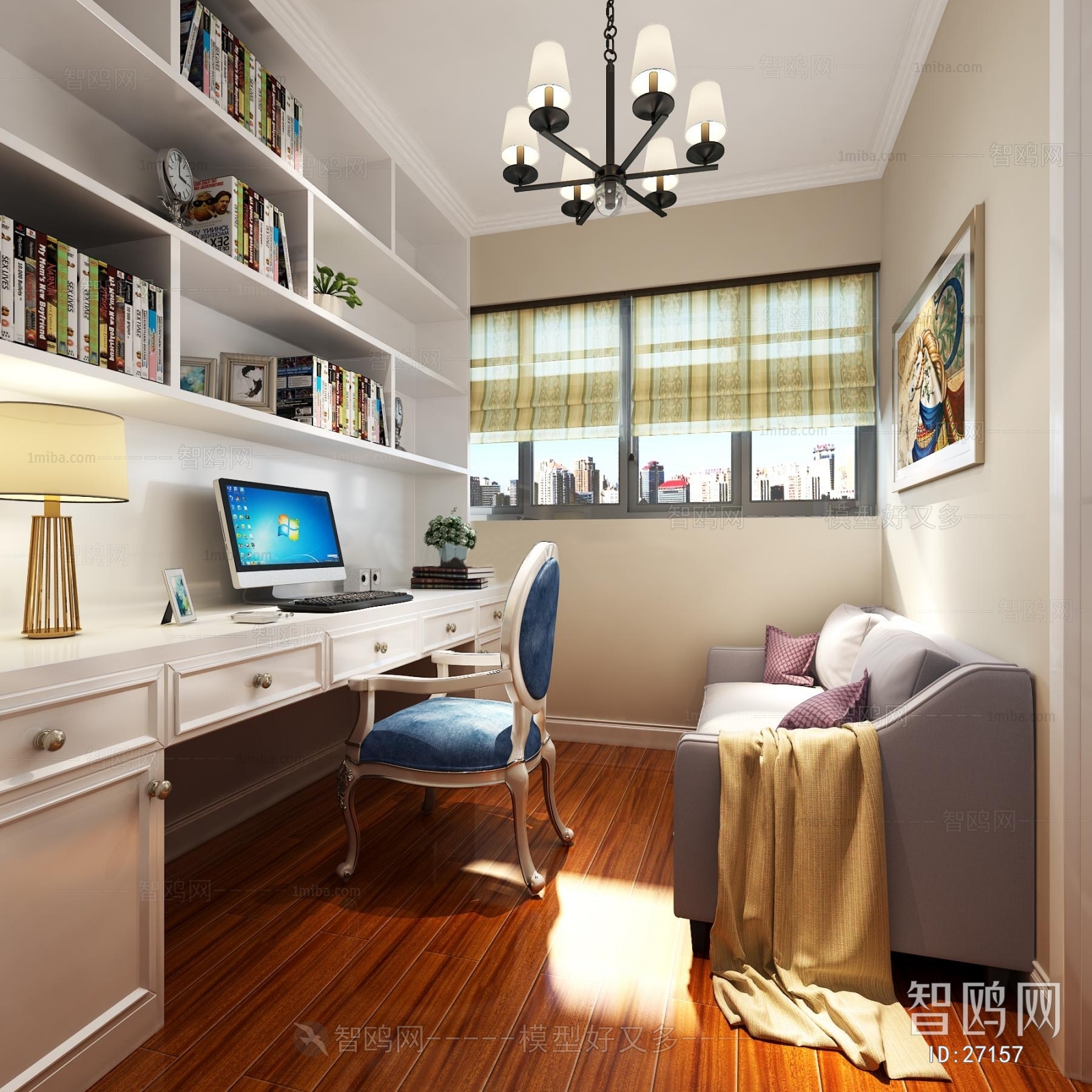 Simple European Style Study Space