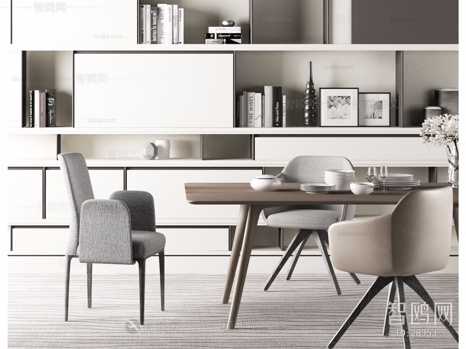 Modern Nordic Style Dining Table And Chairs