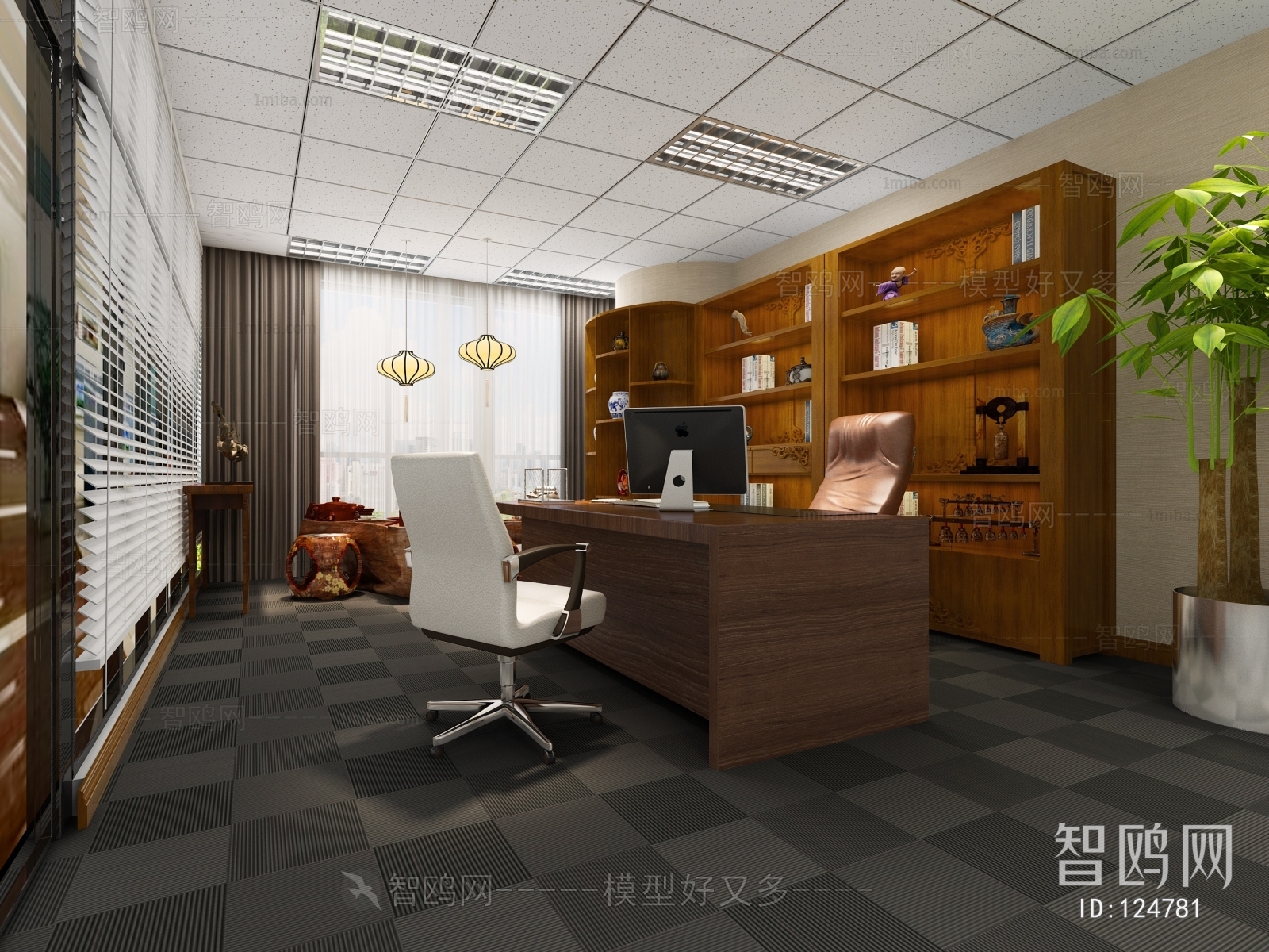 新中式办公经理室