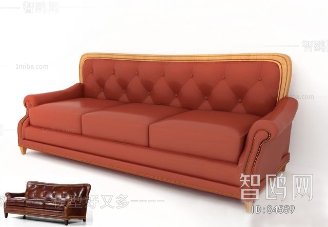 European Style Three-seat Sofa