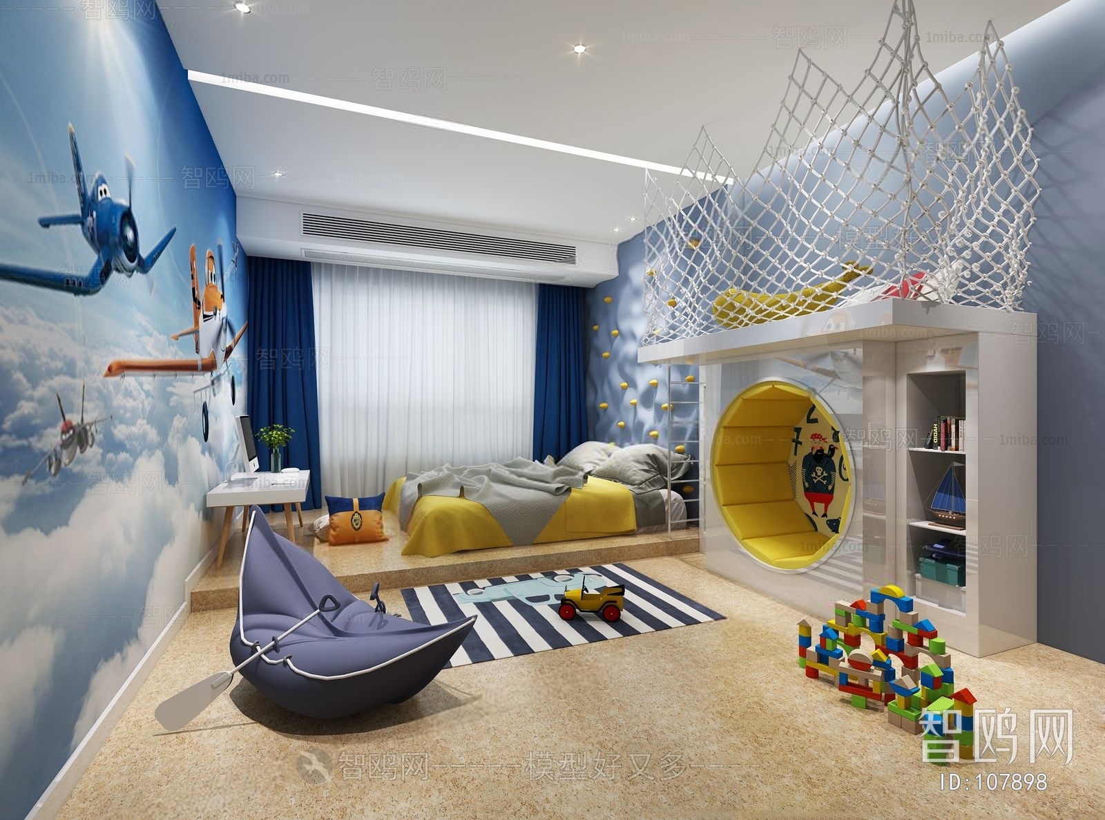 Mediterranean Style Children's Room