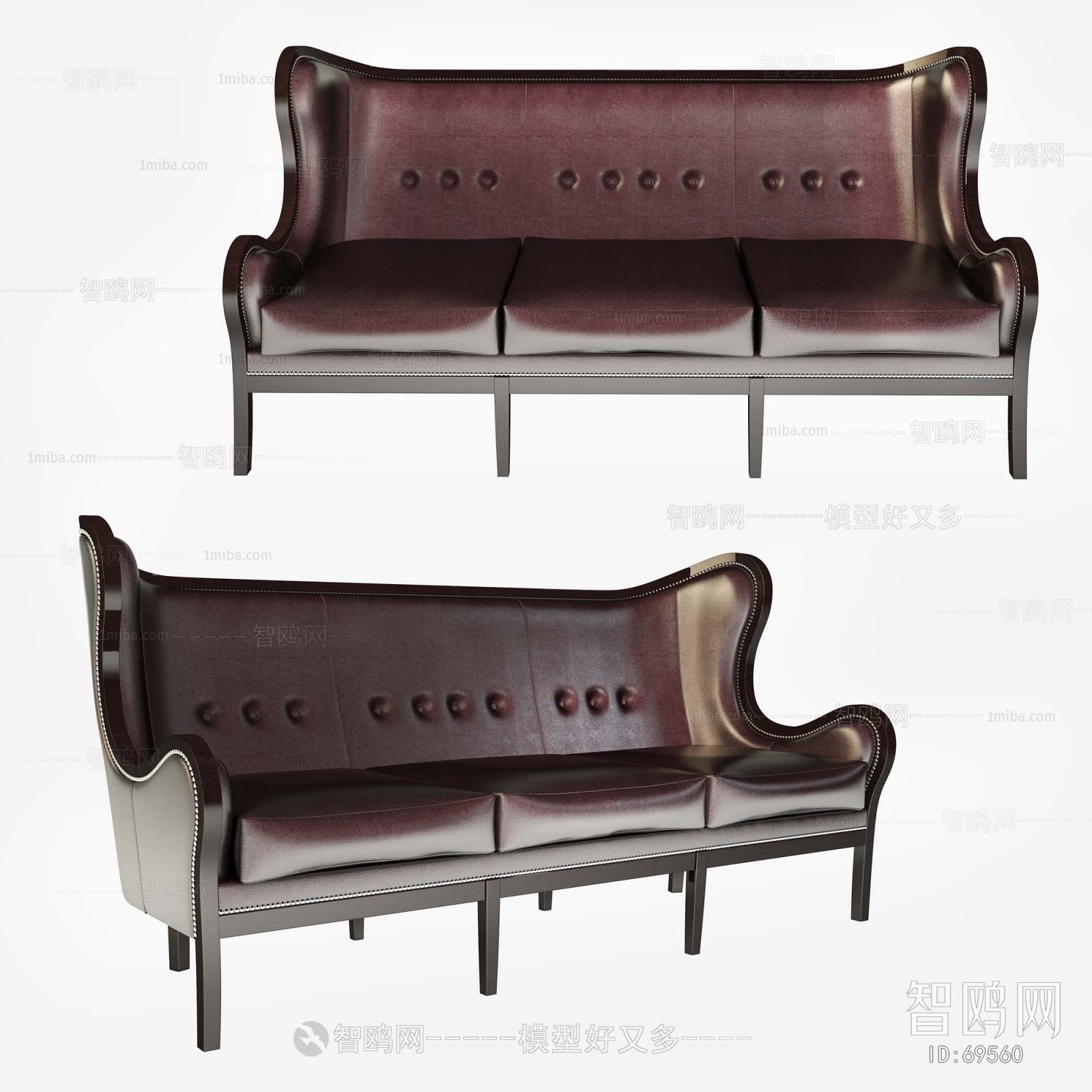 European Style Three-seat Sofa