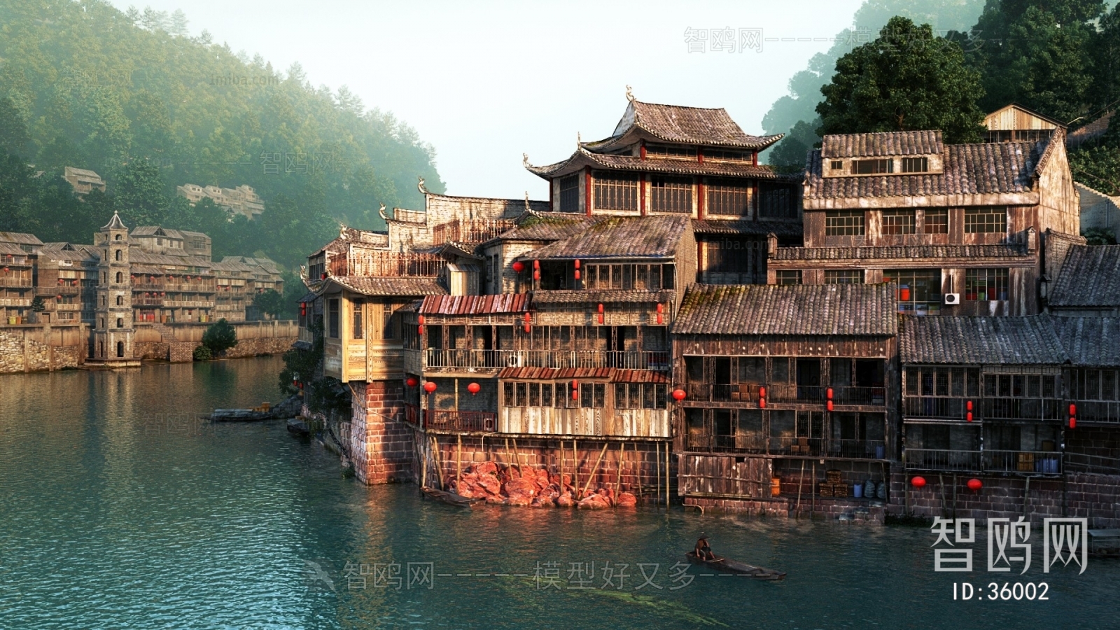 Chinese Style Ancient Architectural Buildings