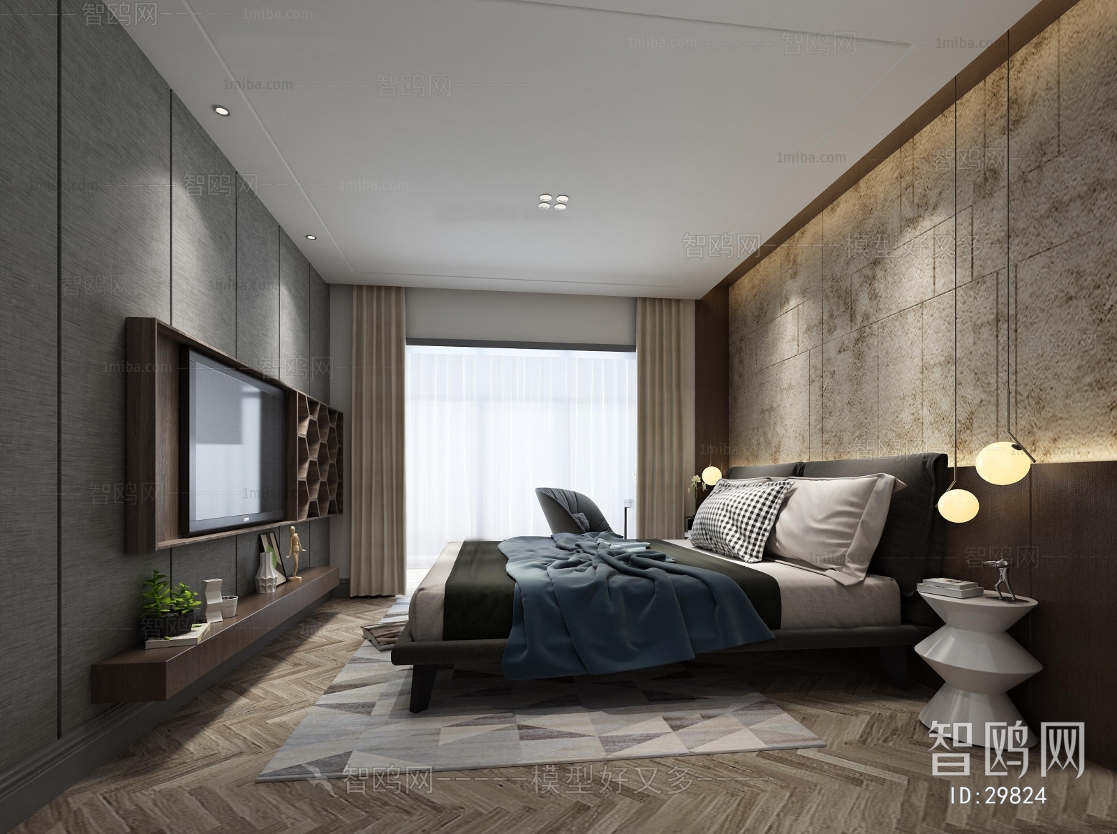 Modern Nordic Style Bedroom