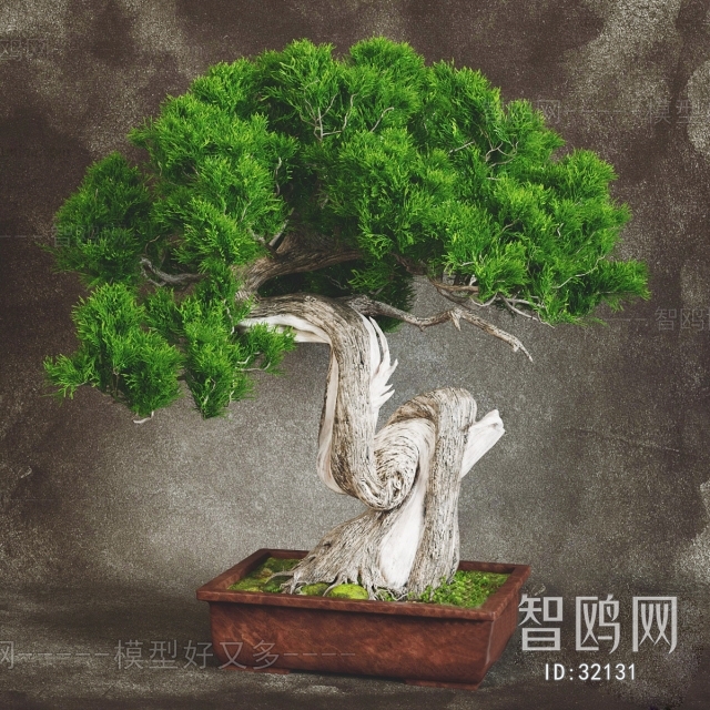 New Chinese Style Potted Green Plant