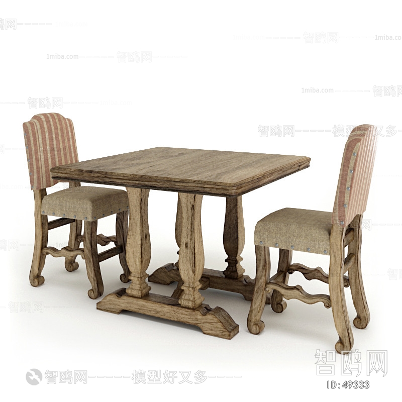 美式乡村休闲桌椅