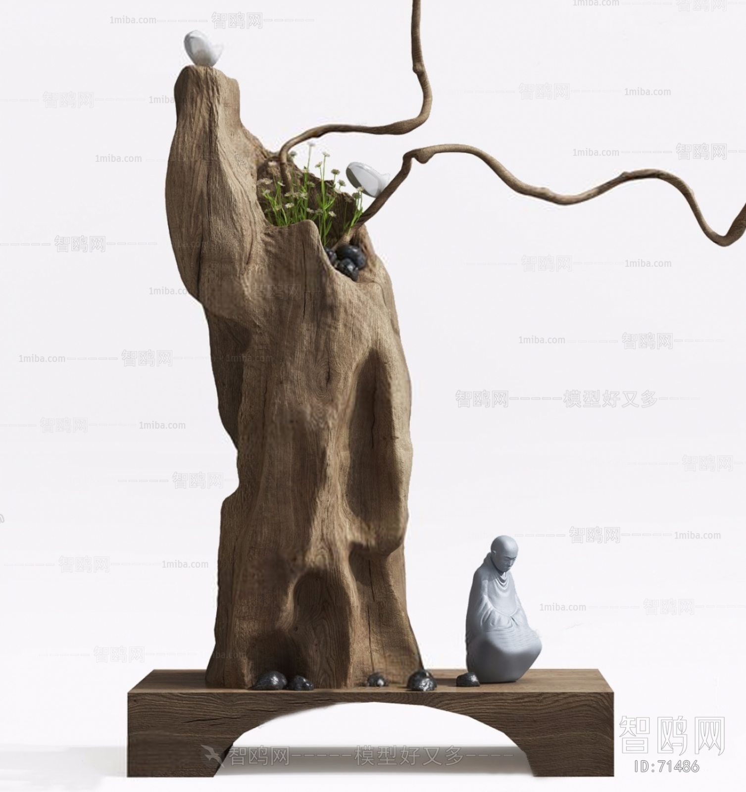 New Chinese Style Root Carving