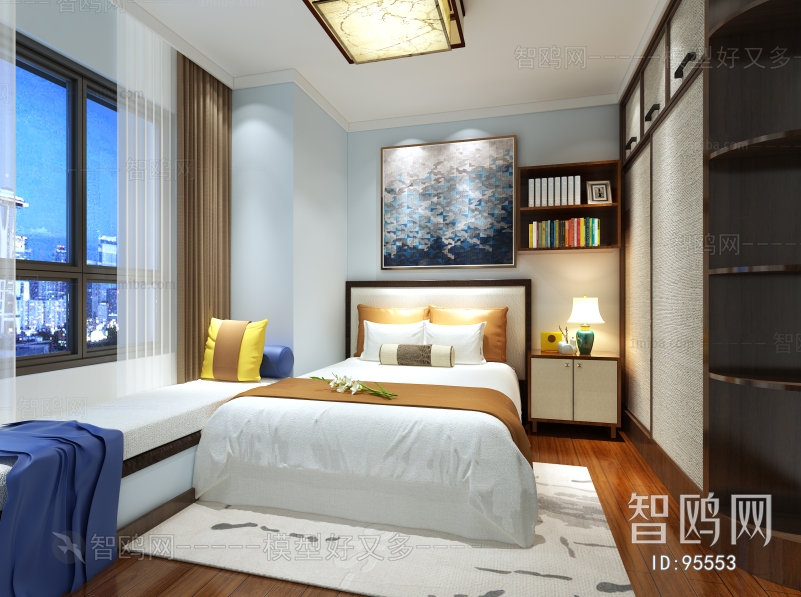 New Chinese Style Bedroom