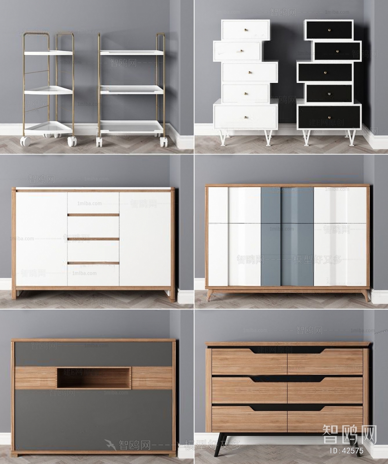 Modern Nordic Style Side Cabinet/Entrance Cabinet