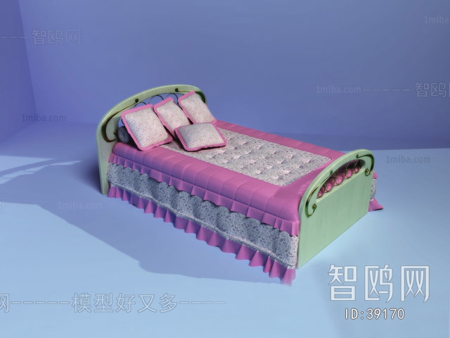 Simple European Style Child's Bed