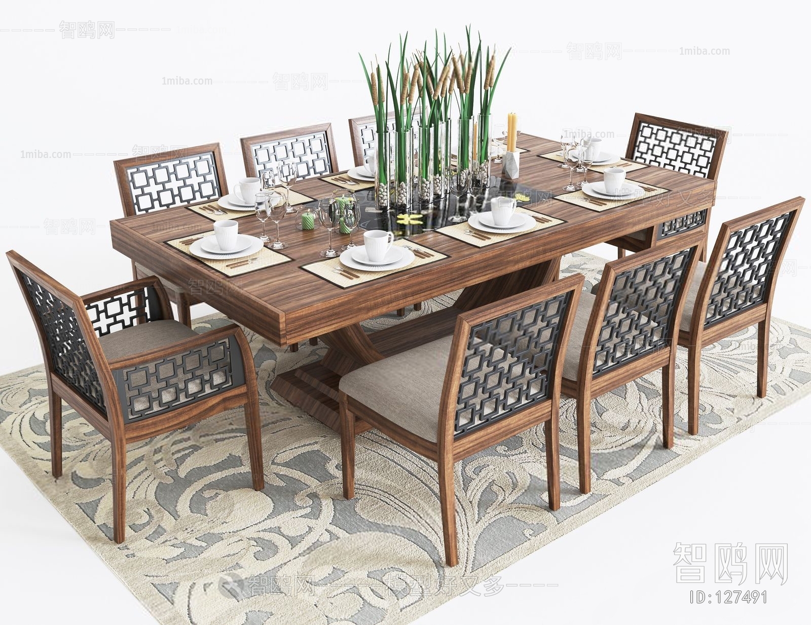 New Chinese Style Dining Table And Chairs