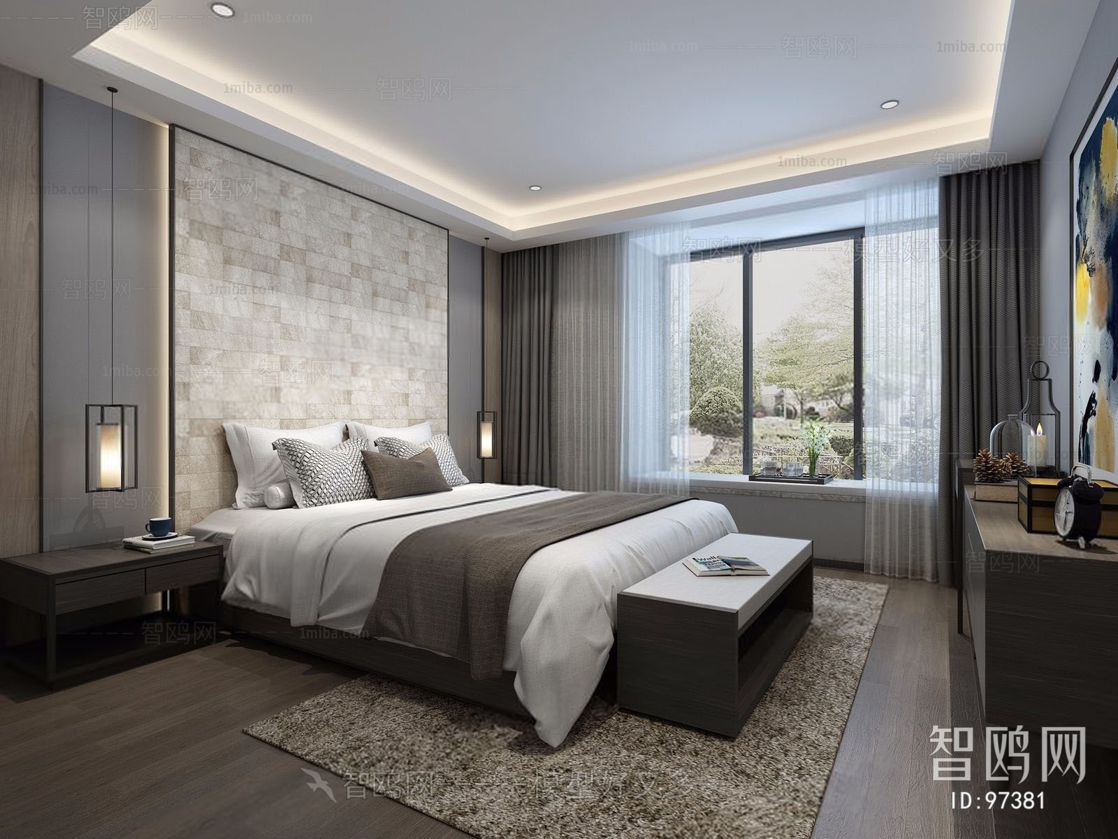 New Chinese Style Bedroom