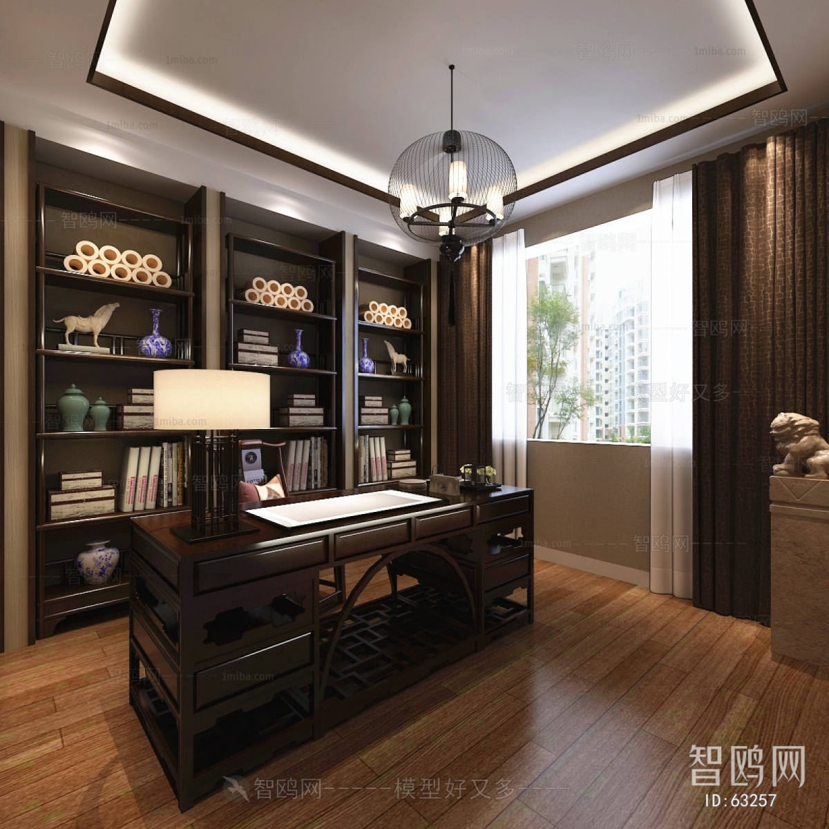 Chinese Style Study Space