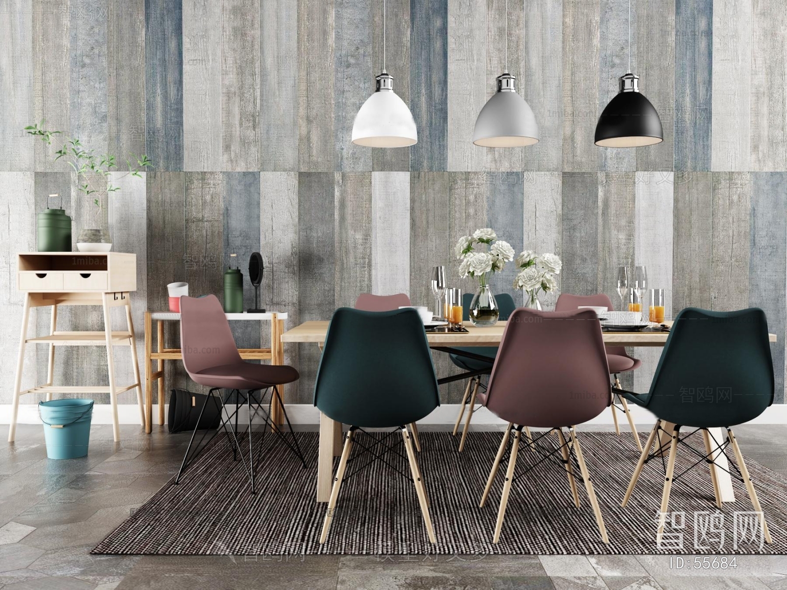 Nordic Style Dining Table And Chairs