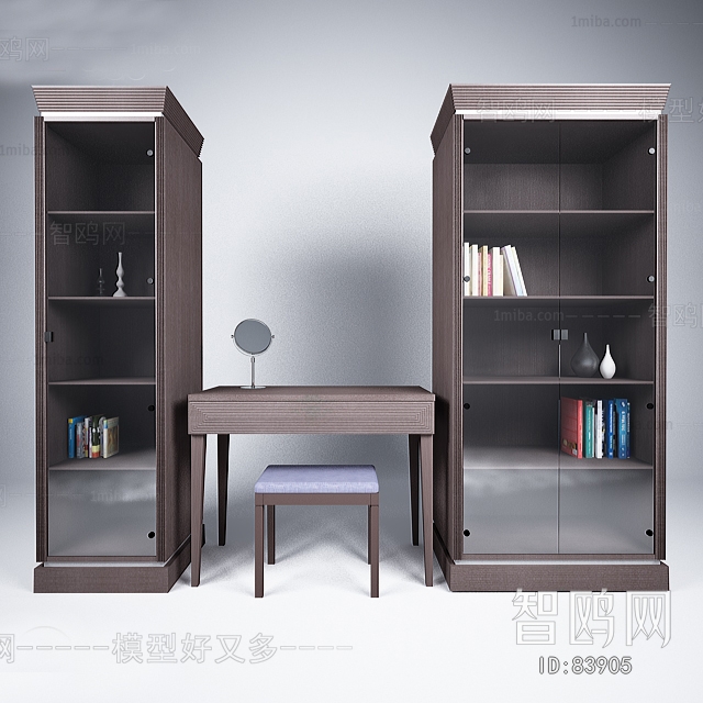 Simple European Style Bookcase