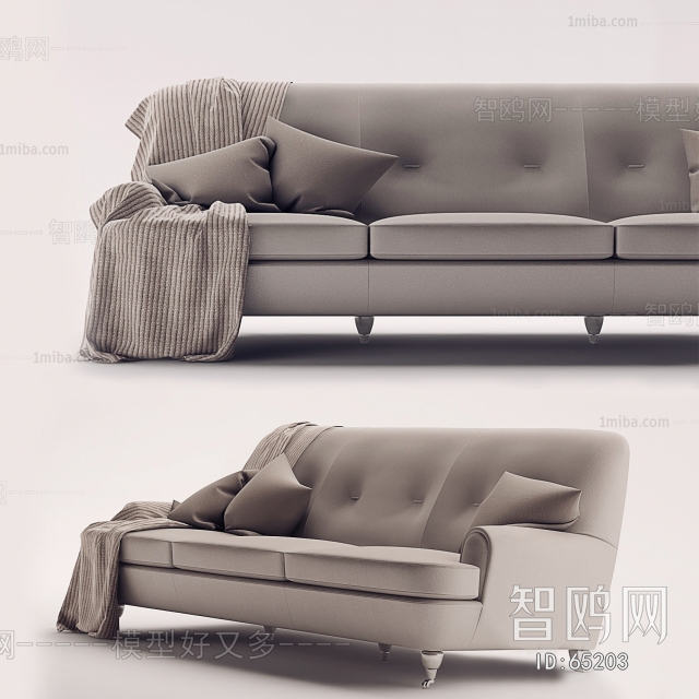 European Style Three-seat Sofa