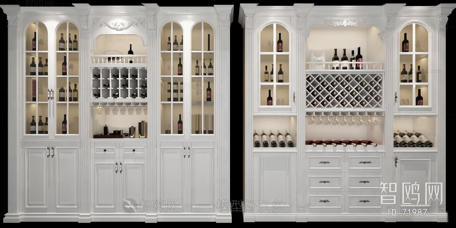 European Style Wine Cabinet