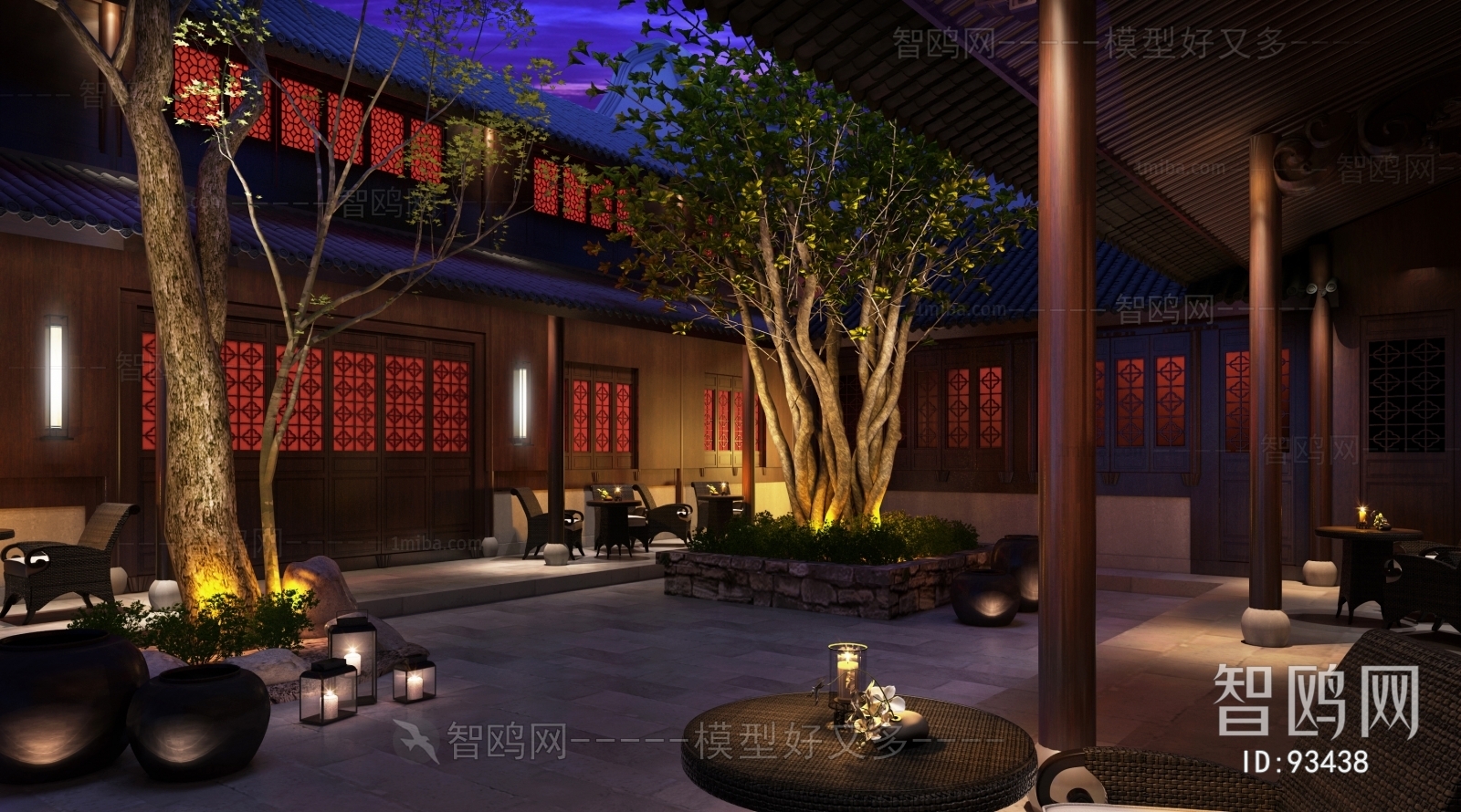 New Chinese Style Courtyard/landscape