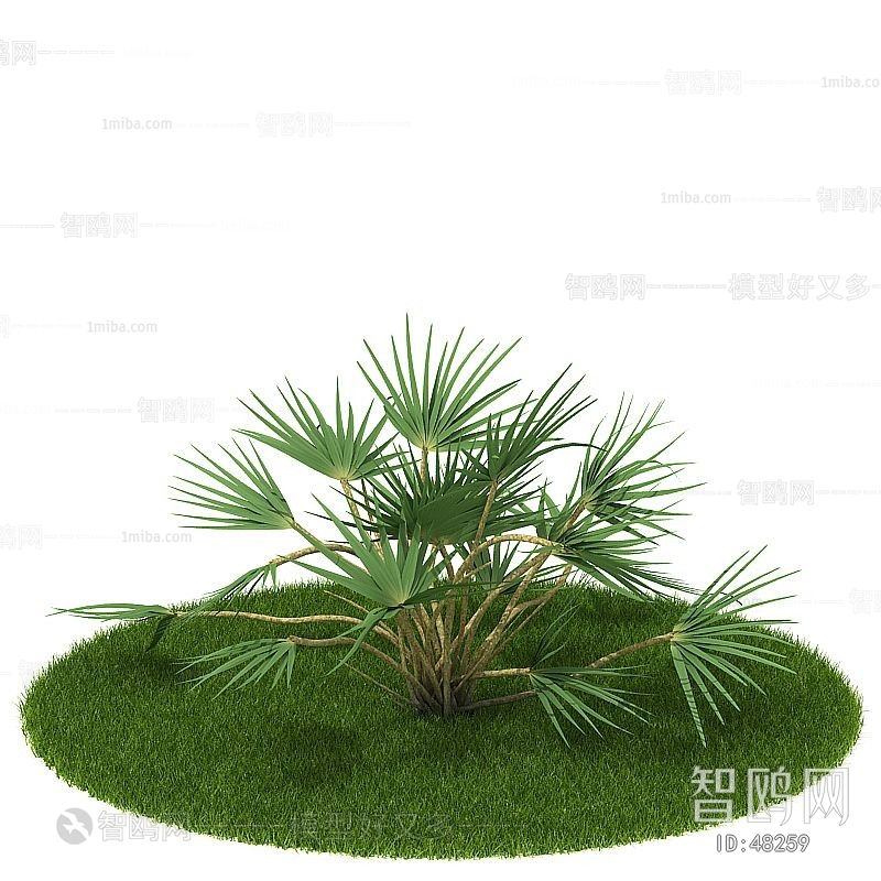 Modern Tree/shrub/grass