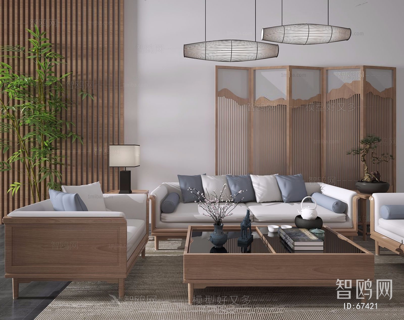 New Chinese Style Sofa Combination