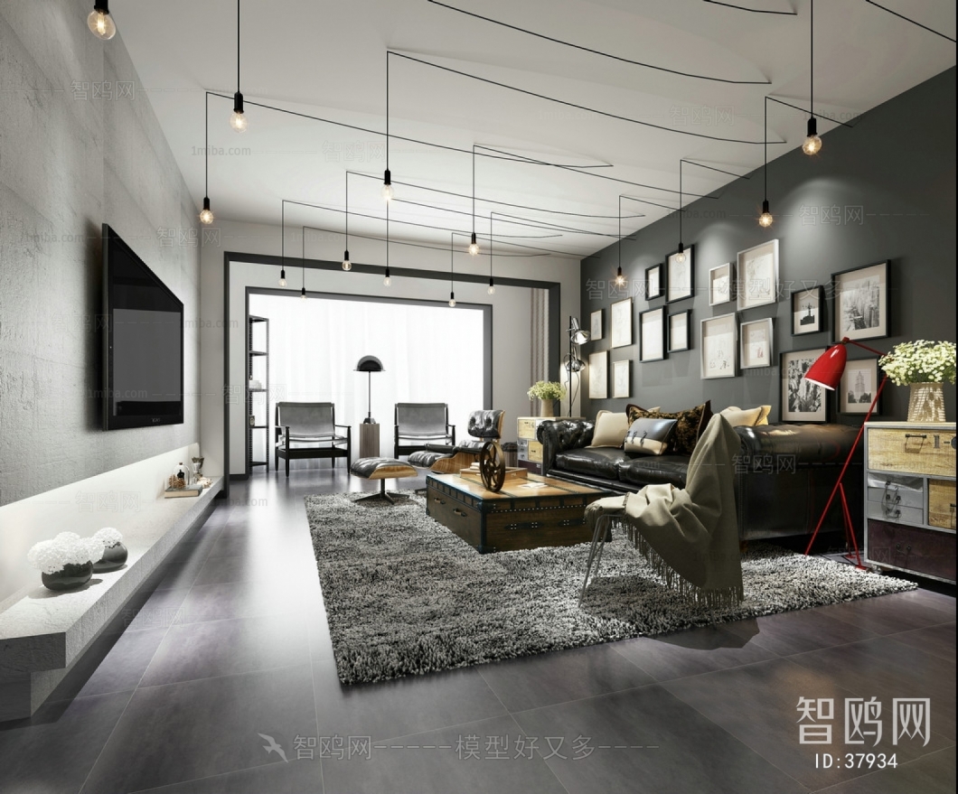 Modern Industrial Style A Living Room