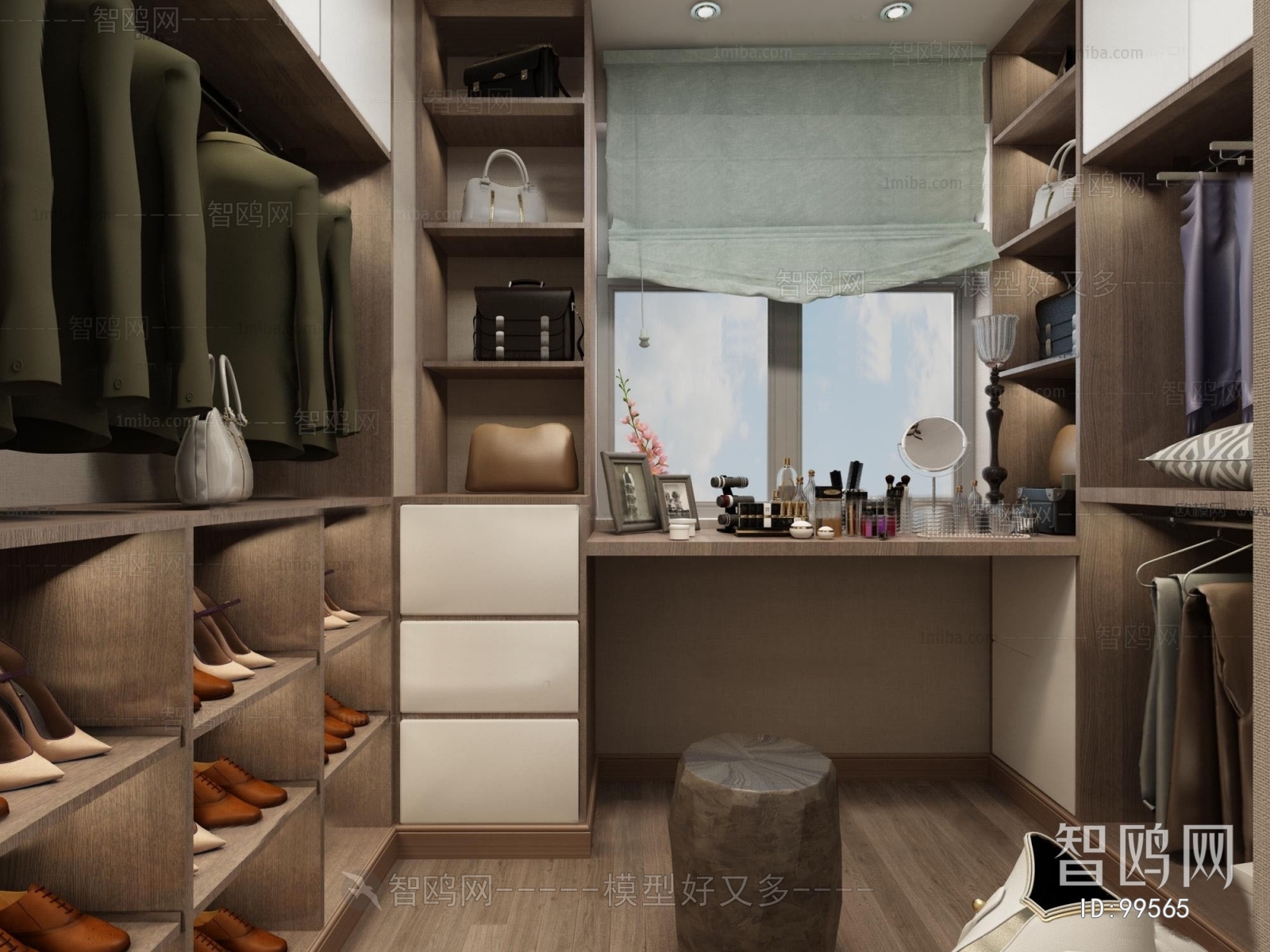 Modern Clothes Storage Area