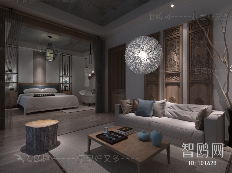 New Chinese Style Guest Room